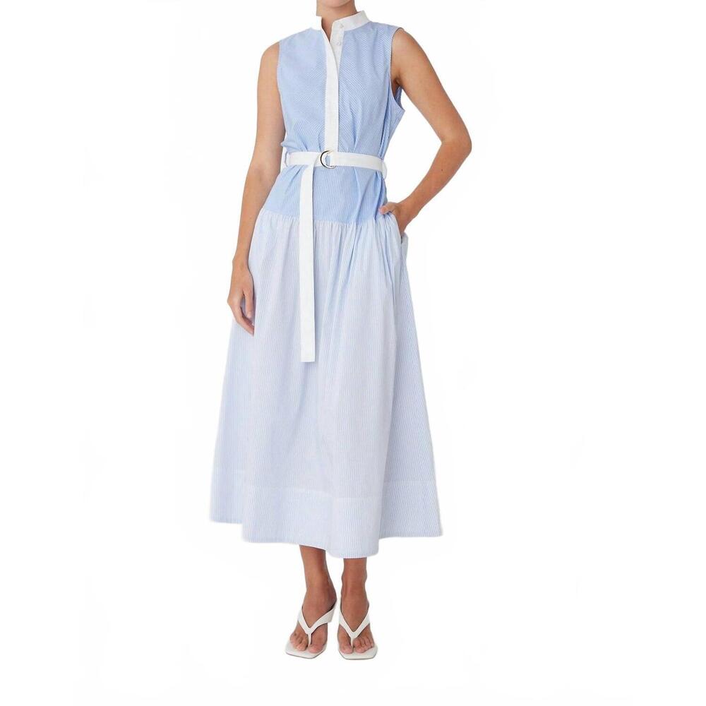 NEW JS71 zelma dress in blue/white stripe